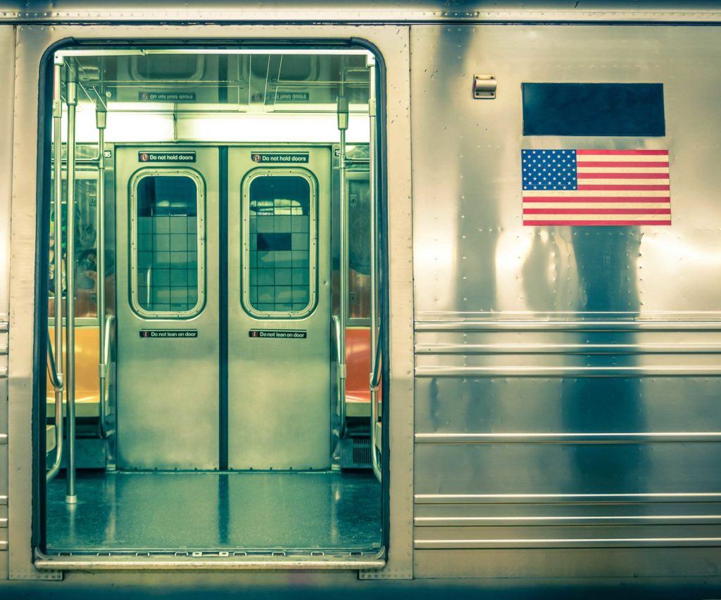 train doors open in station
